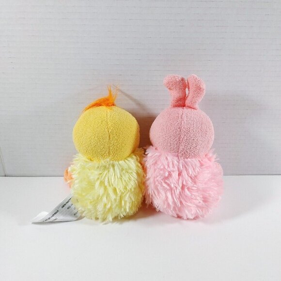 Animal Adventure 9" Pink Rabbit Bunny & Chick Plush Knotted Knees 2020 - Picture 2 of 4